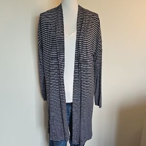 Soma Navy and White Striped Duster